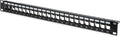 Digitus RAL 9005 1U 24-Port Patch Panel Housing - Shielded Rack Ready