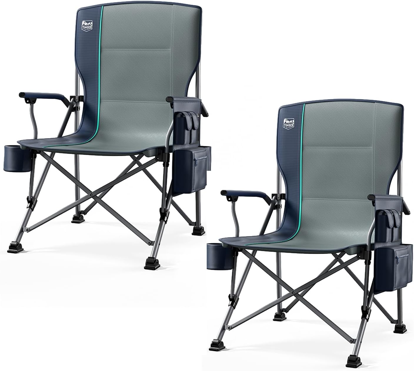 Oversized Folding Camping Chair with High Back and Heavy Duty Support