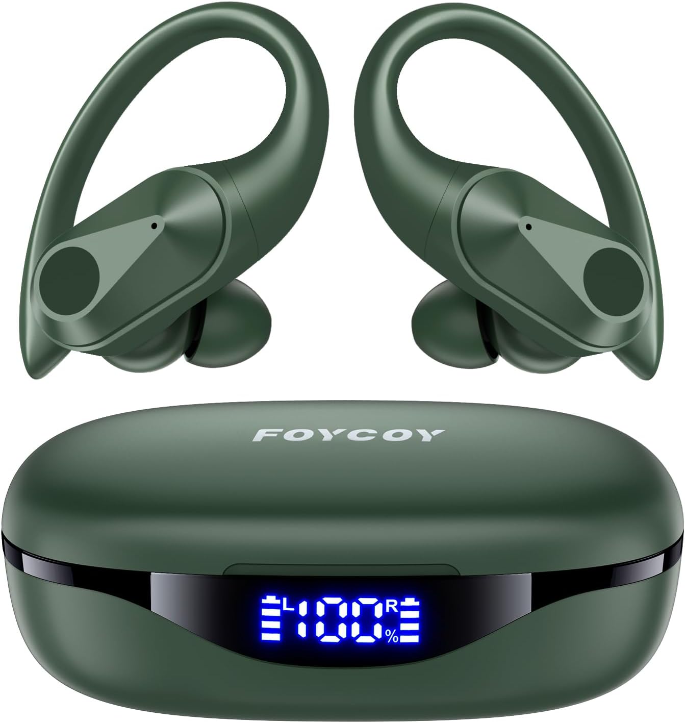 Long-lasting Wireless Earbuds with LED Display - FOYCOY