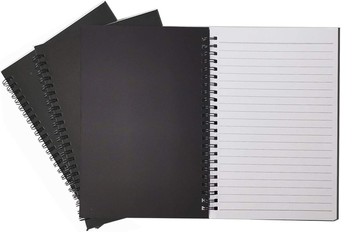 Thick Paper College Ruled Notebooks, 3 Pack, 60 Sheets, Compact Size, Ideal for Students