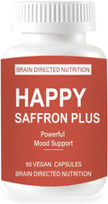 Happy Saffron Plus - Saffron, Curcumin & Zinc Supplement 90 Capsules