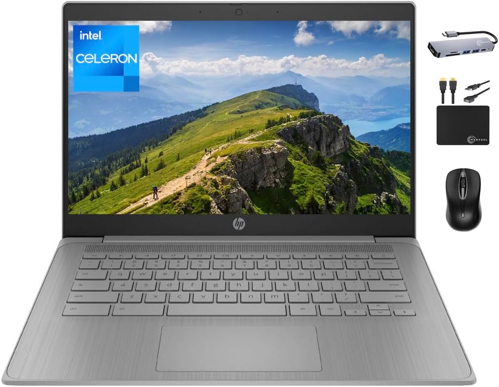 HP Chromebook 2024 Premium Laptop for Students and Business