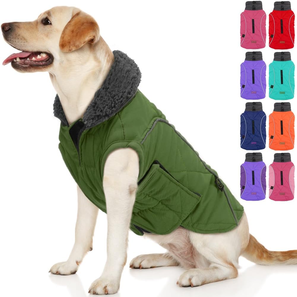 EMUST Dog Jackets for Winter - Warm Coats for Medium Large Dogs