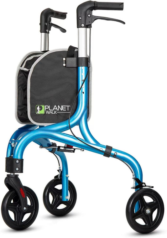 Premium 3 Wheel Rollator Walker for Seniors - Ultra Lightweight