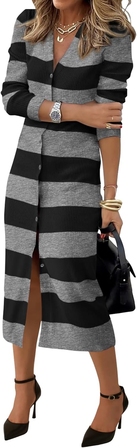 PRETTYGARDEN Women's Fall Sweater Dress for Cozy Winter Style