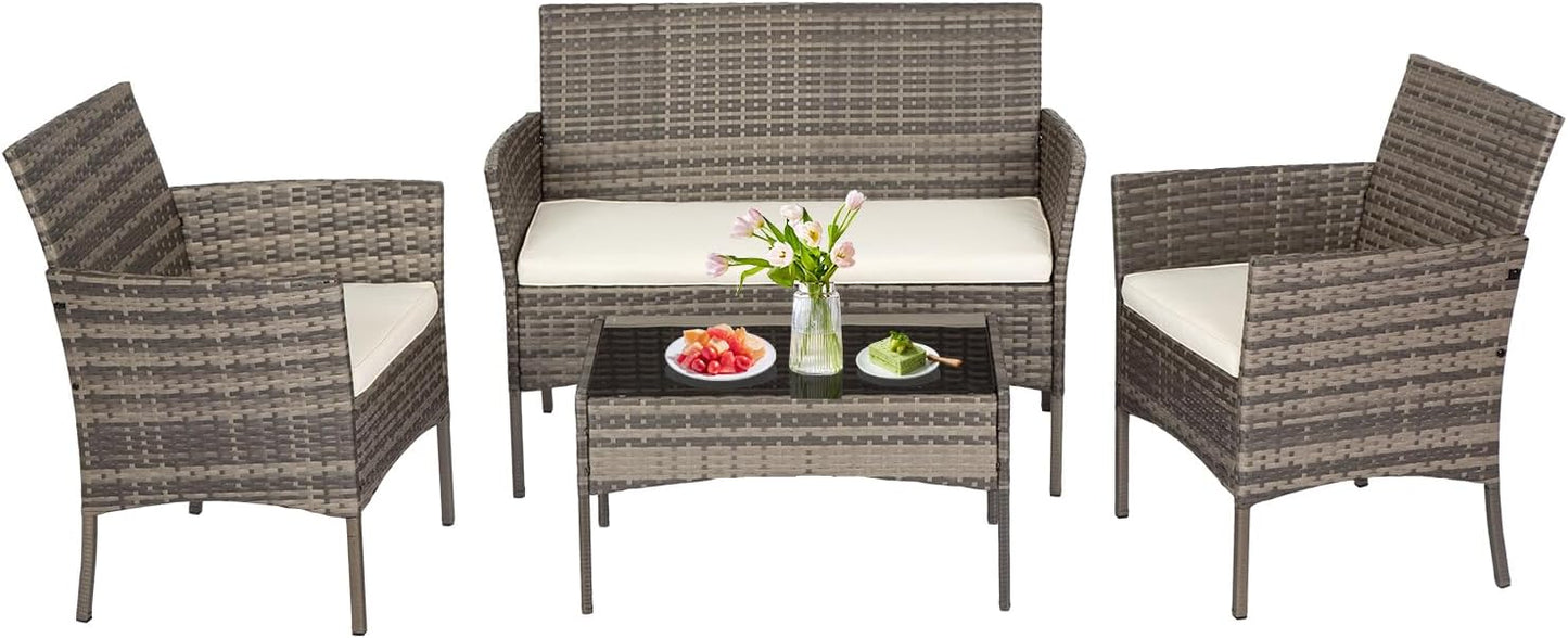 4-Piece Patio Furniture Set for Stylish Outdoor Seating