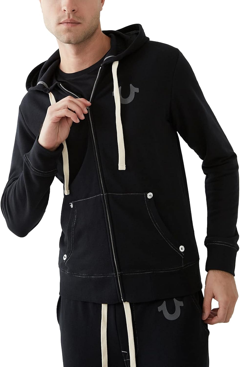True Religion Men's Buddha Logo Hoodie - Iconic Style
