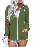 WROLEM Women Casual Full Zip Up Hoodie - Soft, Lightweight Comfort
