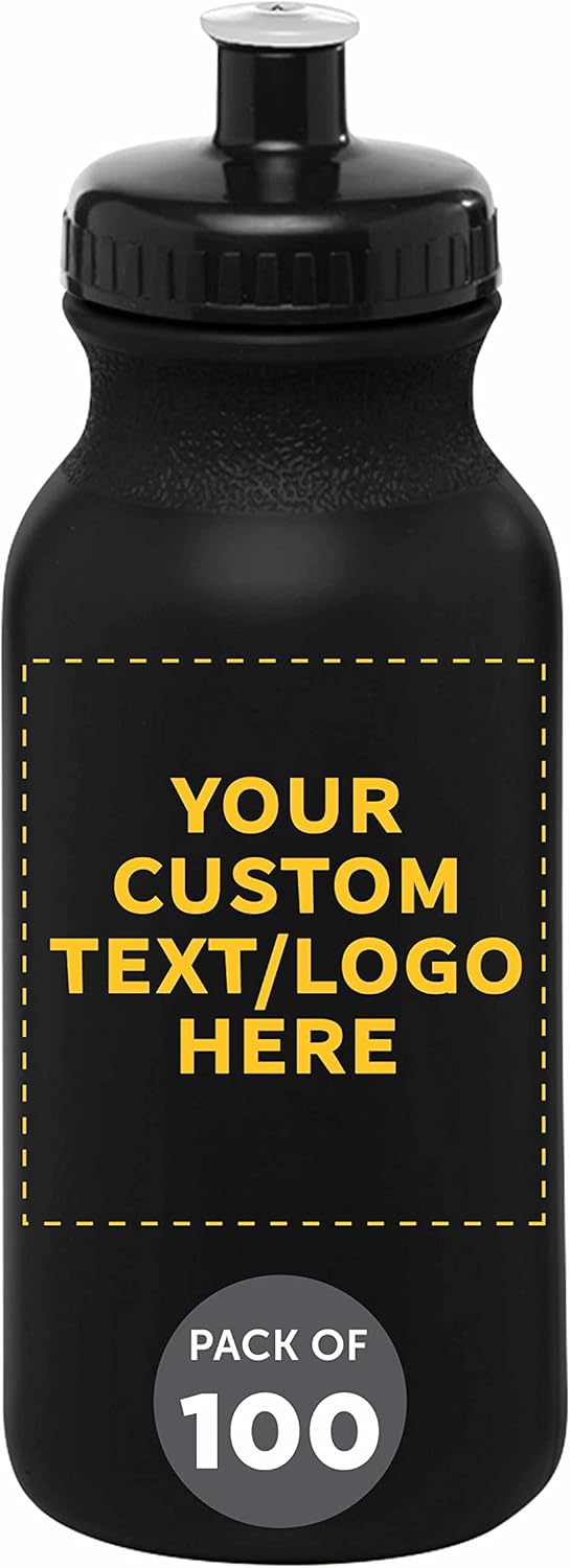 Custom 20 oz Water Bottles with Push Cap for Active Lifestyles