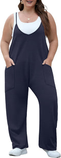 OLRIK Plus Size Jumpsuit Romper - Loose Fit Summer Overalls