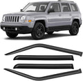 Window Visors for 2007-2018 Jeep Patriot - Dark Smoke Tape-On 4PCS