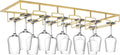 Wine Glass Rack Under Cabinet 6 Row Stemware Hanger - Space Saving