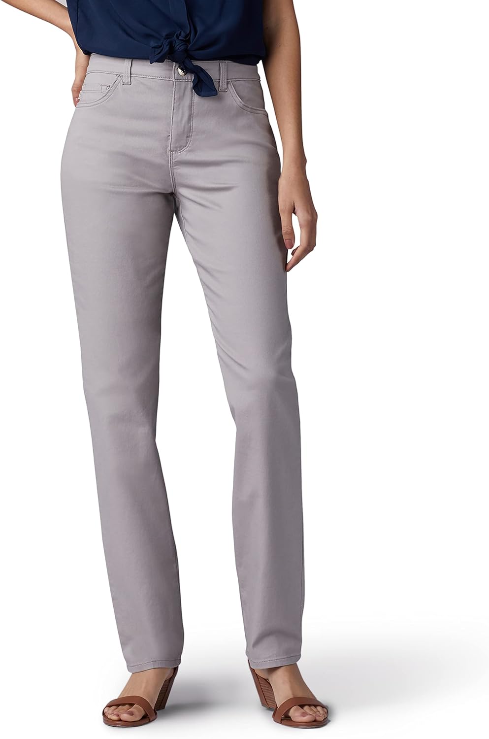 Lee Women's Instantly Slims Classic Relaxed Fit Straight Leg Jean