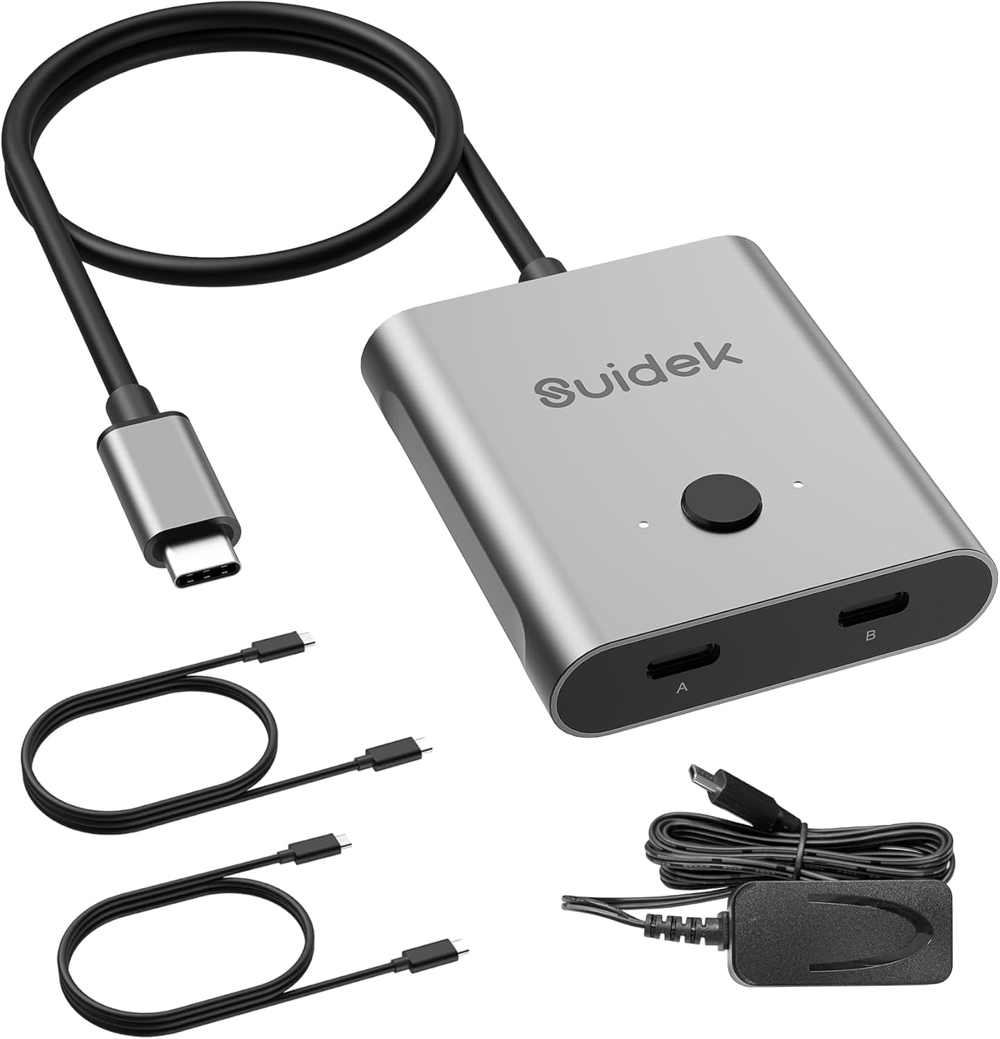 USB C Switch for 8K Video and Fast Charging - Bi-Directional