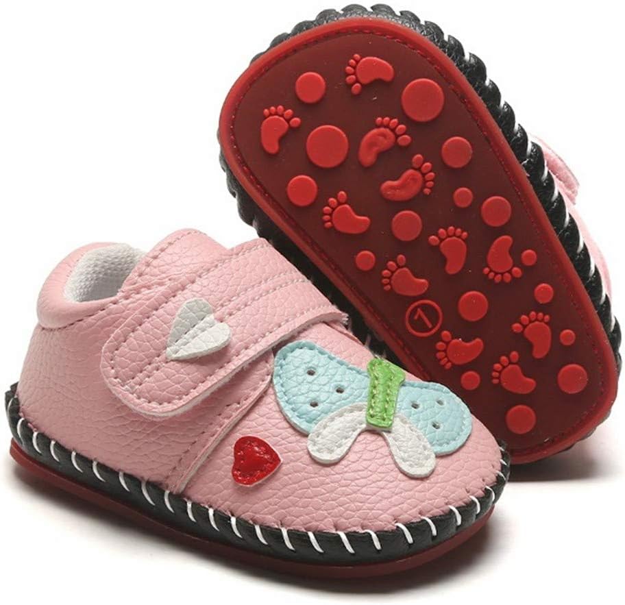 HsdsBebe Leather First Walkers - Cute Cartoon Infant Shoes