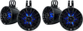 Rockville PT65BR 6.5in Powered Bluetooth LED Tower Speakers - Rugged