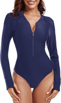 RELLECIGA One Piece Long Sleeve Rash Guard Swimsuit - Sun (Style PCZG)
