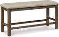 Upholstered Dining Room Bench with Nailhead Trim - Comfortable Counter