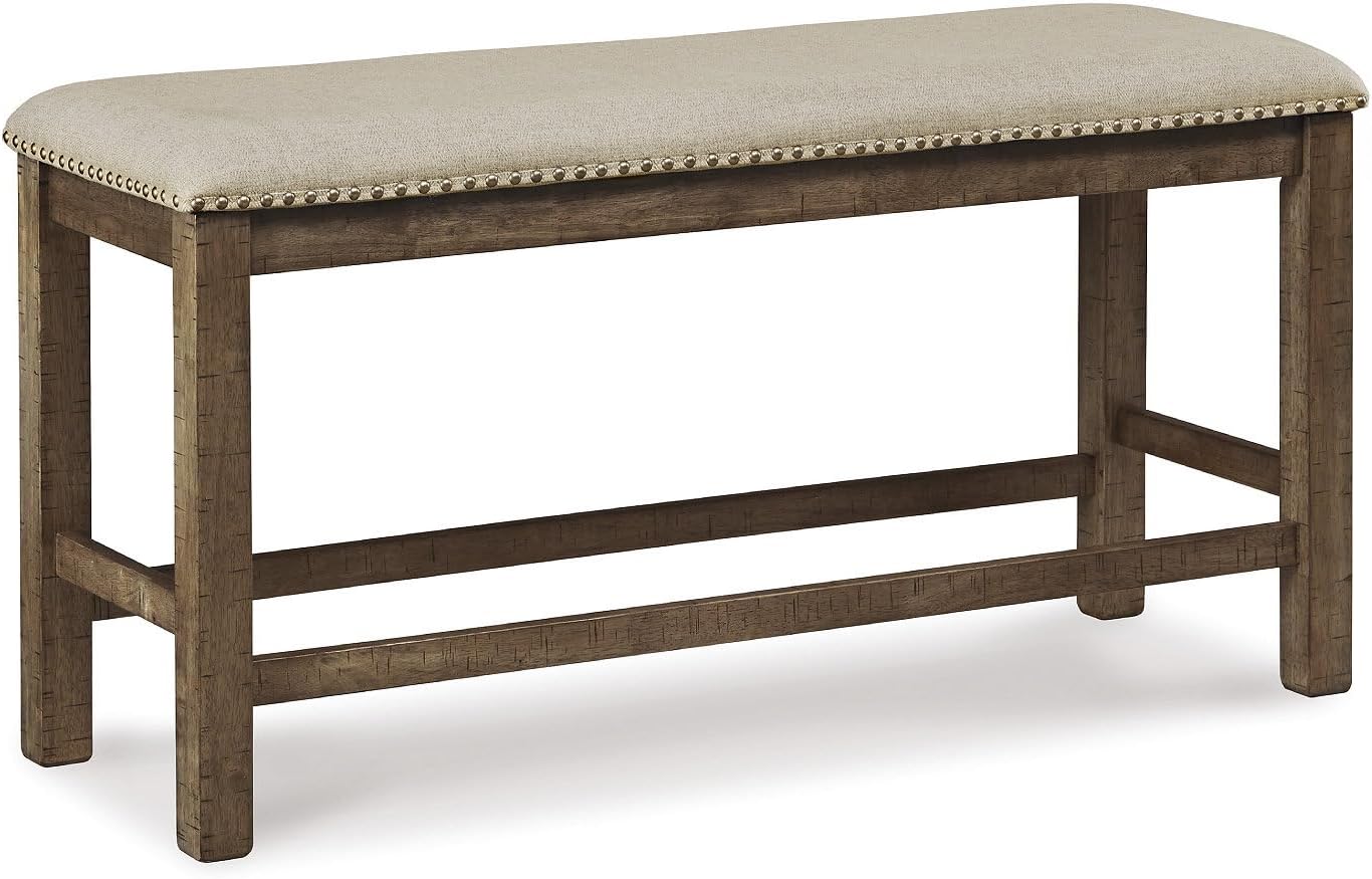 Morriville Counter Height Upholstered Dining Room Bench Review