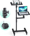 Projector Stand Tripod with Dual Shelves - Adjustable 45 to 64 in