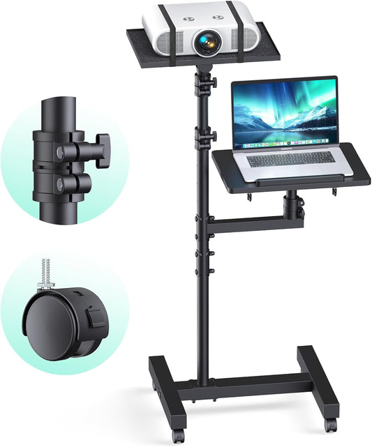 Adjustable Height Rolling Projector Stand