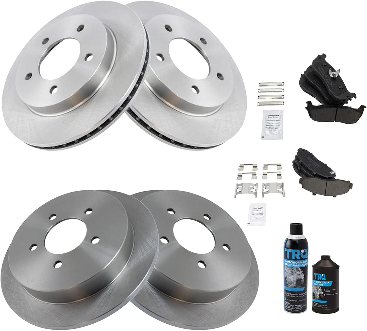 TRQ Brake Pad & Rotor Kit for 1997-2003 Ford F-150 Vehicles