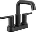 Stylish Matte Black Bathroom Faucet by Delta for Modern Vanities