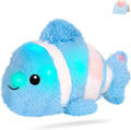 Glow Guards 13 in Blue Glowing Goldfish Plush - Soft Light-Up Pillow