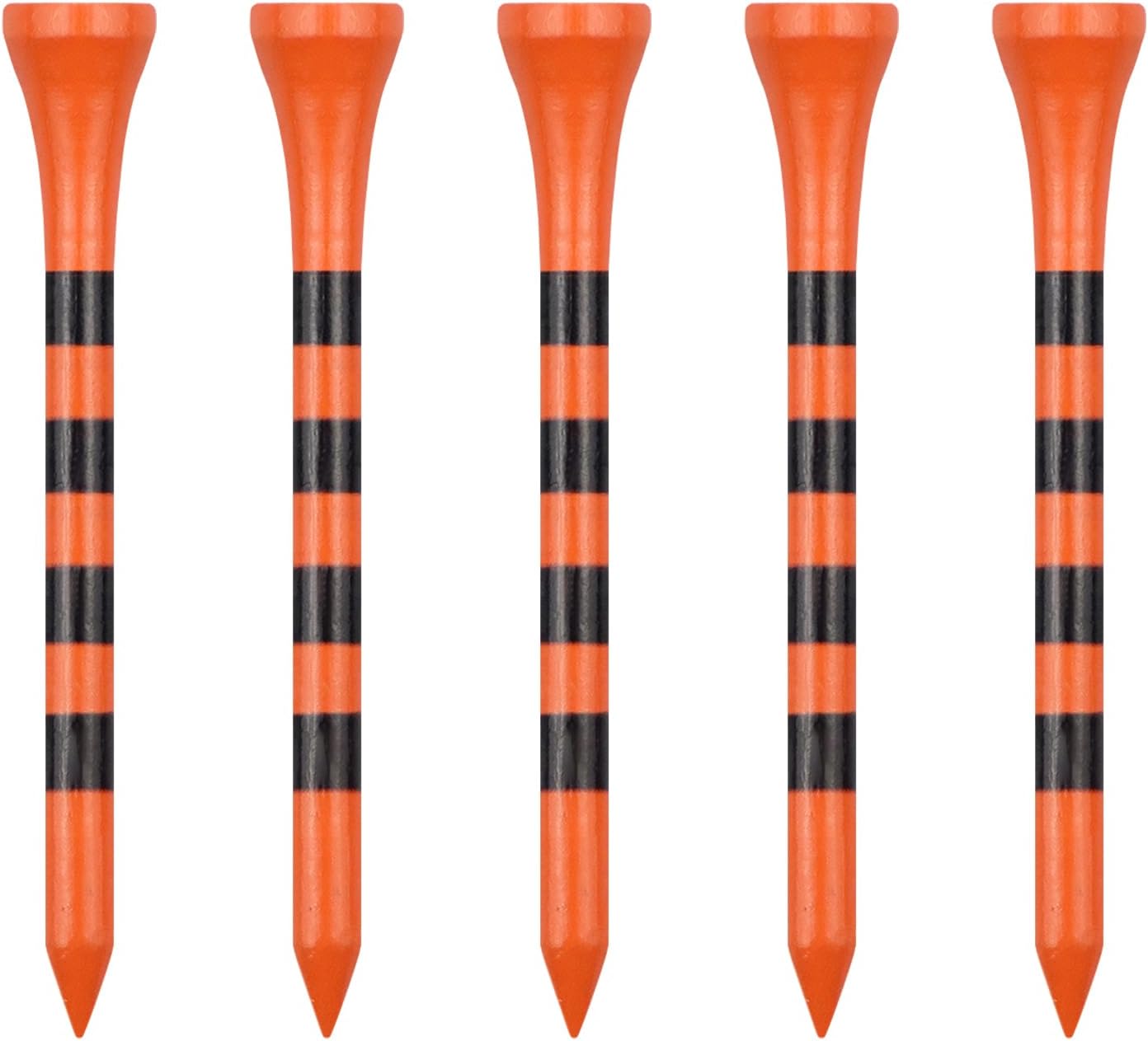 Zivisk Wooden Golf Tees Set - Various Sizes & Colors, 100 Count