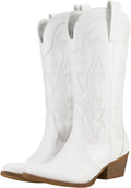 Rollda Cowboy Boots for Women - Comfortable Pointed Toe (Style Q9XK)