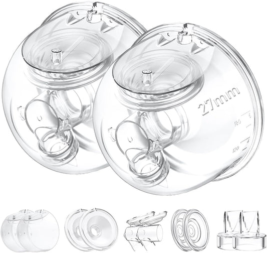 Two Full Milk Collector Cup Sets for Momcozy S12 Pro/S9 Pro