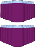 PartyPrints 200 Pack Fuchsia Can Cooler Sleeves - Customizable