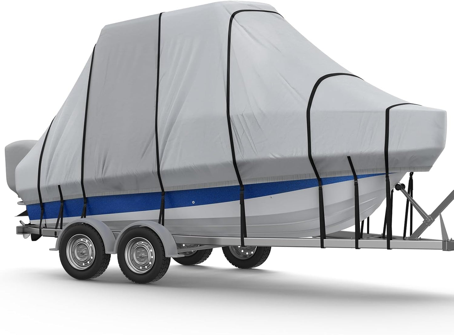 RVMasking Hard Top Boat Cover for 17ft-19ft Center Console Boats