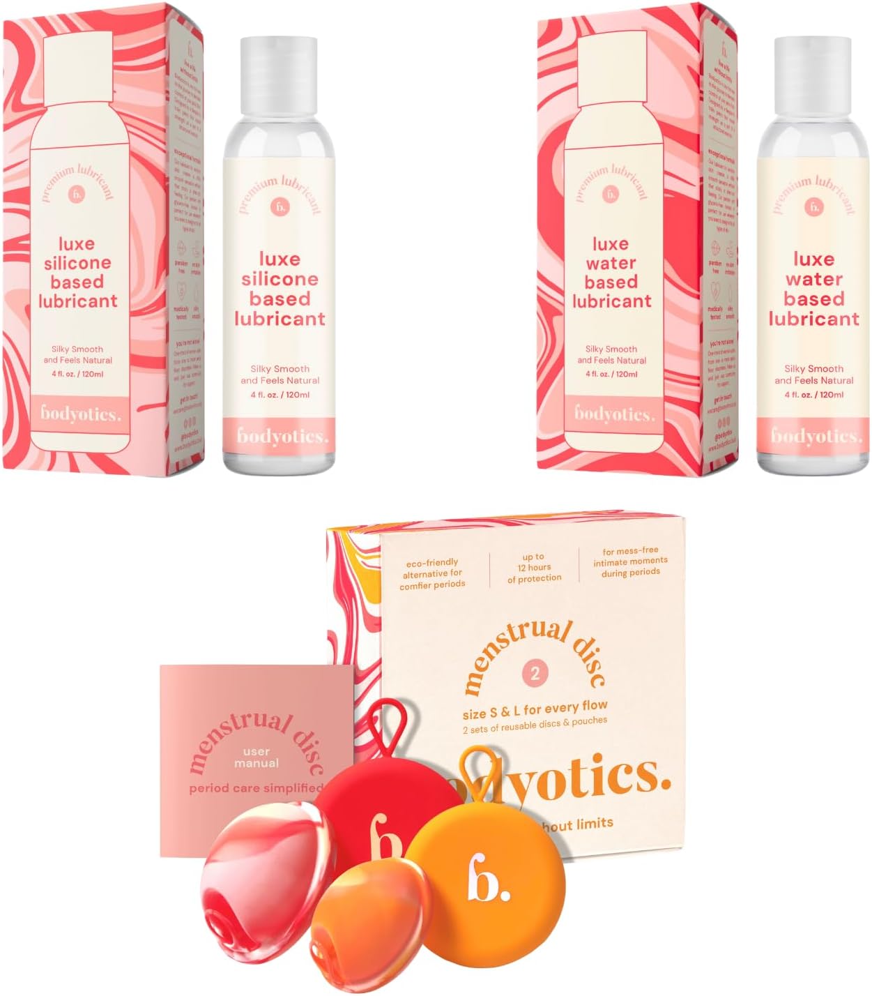 Bodyotics Menstrual Disc Set + Premium Lubricants