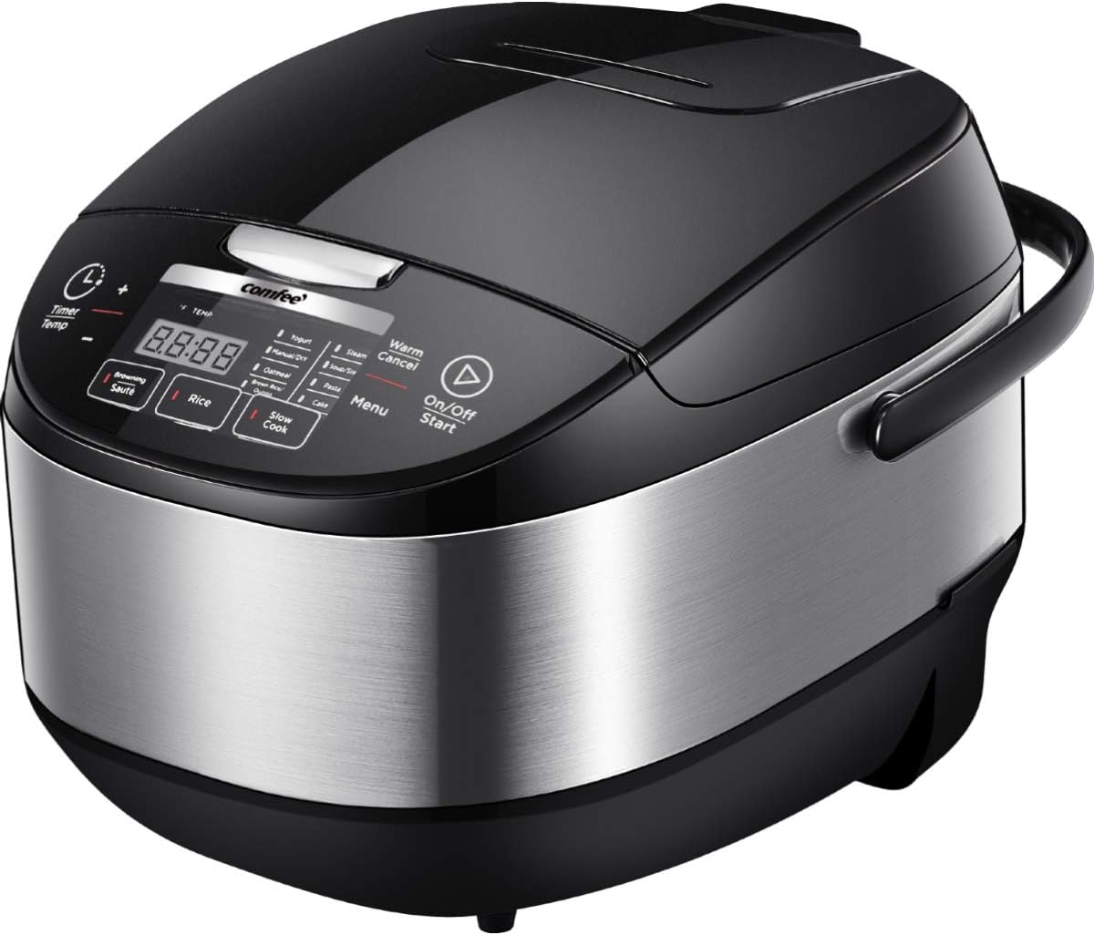 Fuzzy Logic Rice Cooker with 11 Presets for Perfect Rice