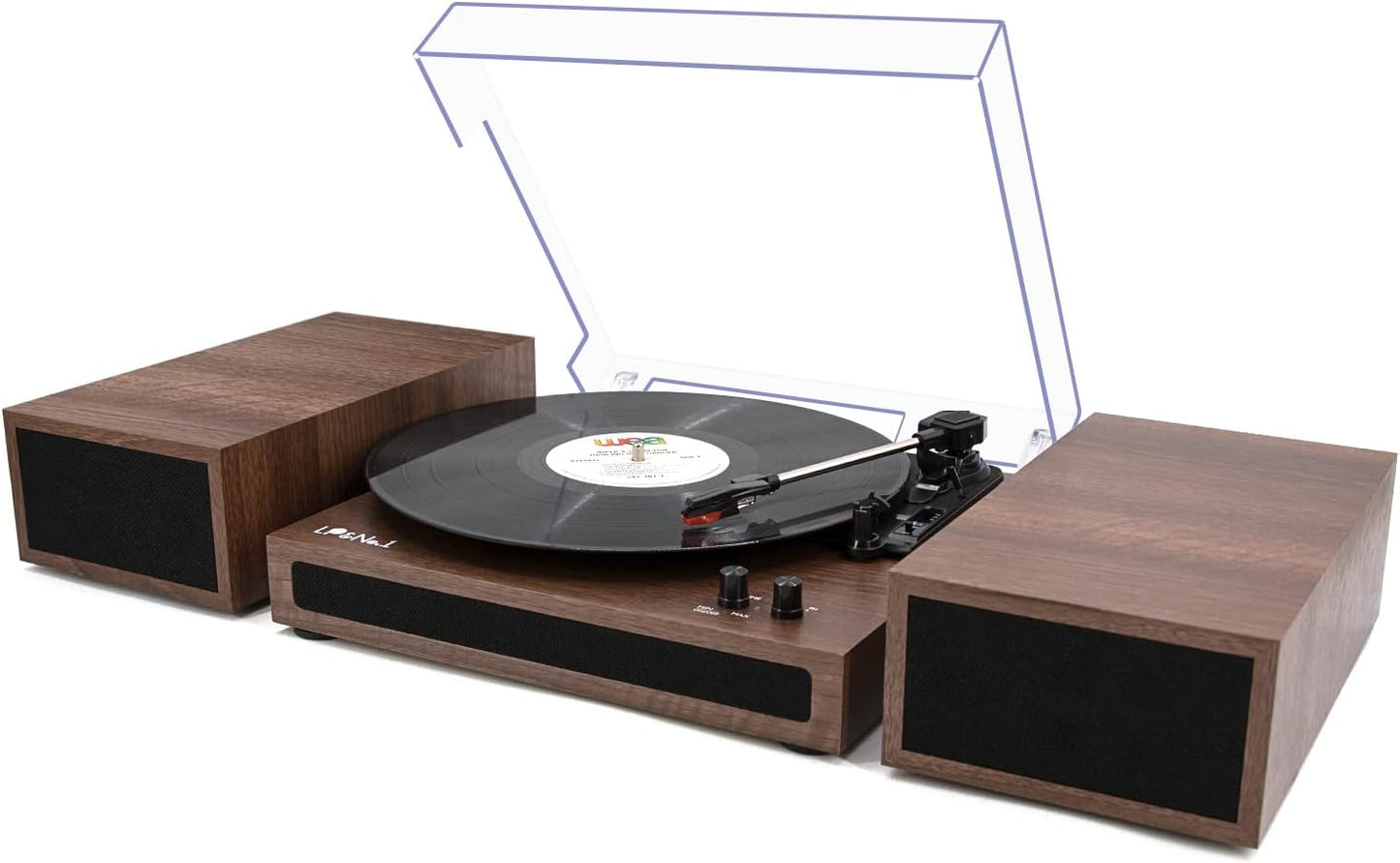 LP&No.1 Wireless Turntable with Stereo Speakers