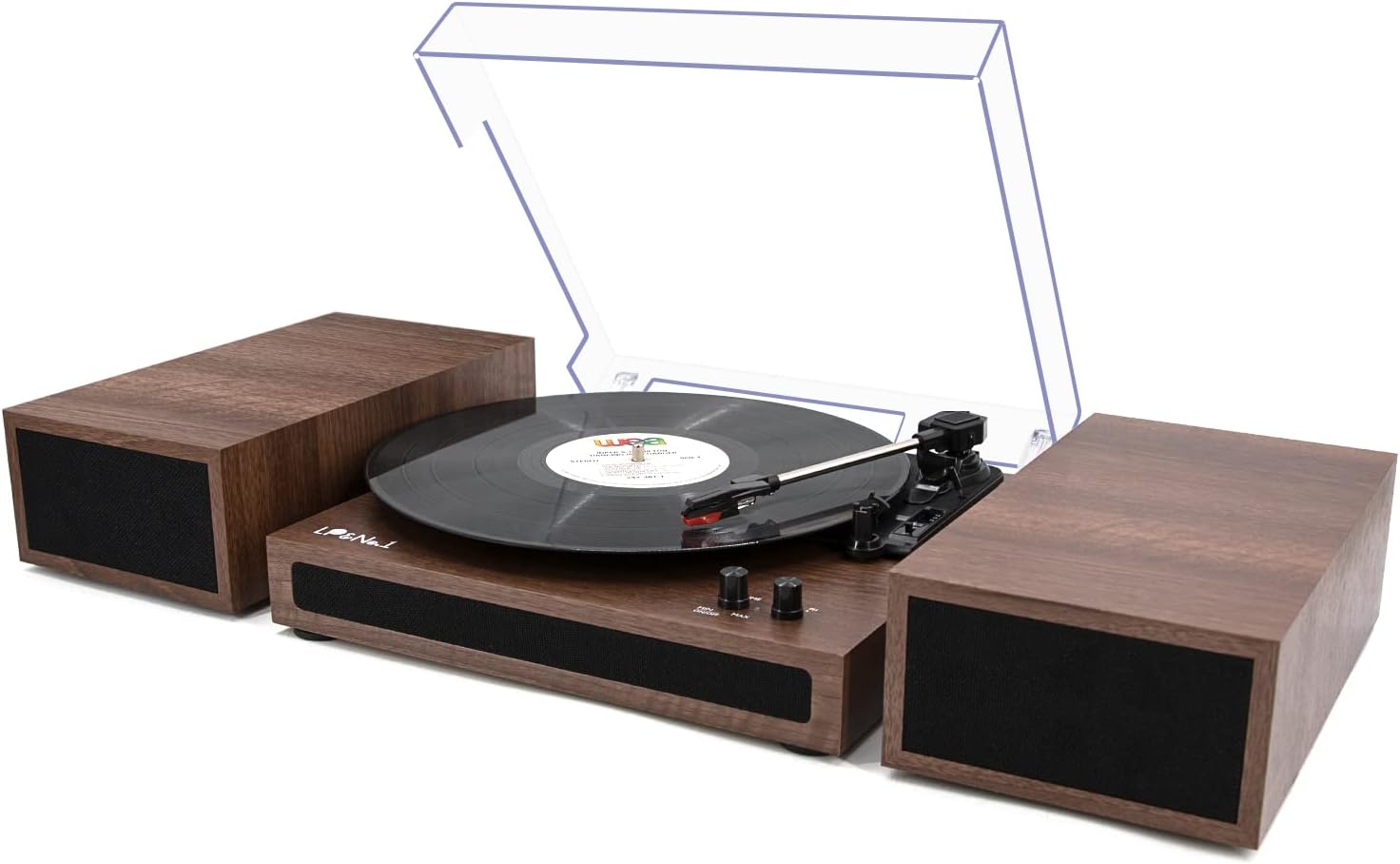 LP&No.1 Wireless Turntable with Stereo Speakers