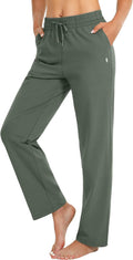 Women's Cotton Sweatpants with Pockets - Soft Cotton Blend