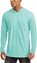 Men's Hooded UPF 50+ Sun Protection Long Sleeve Shirt - Cool