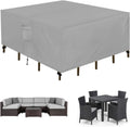 Square Patio Furniture Cover 76 x 76 x 28 in - Weatherproof Protection