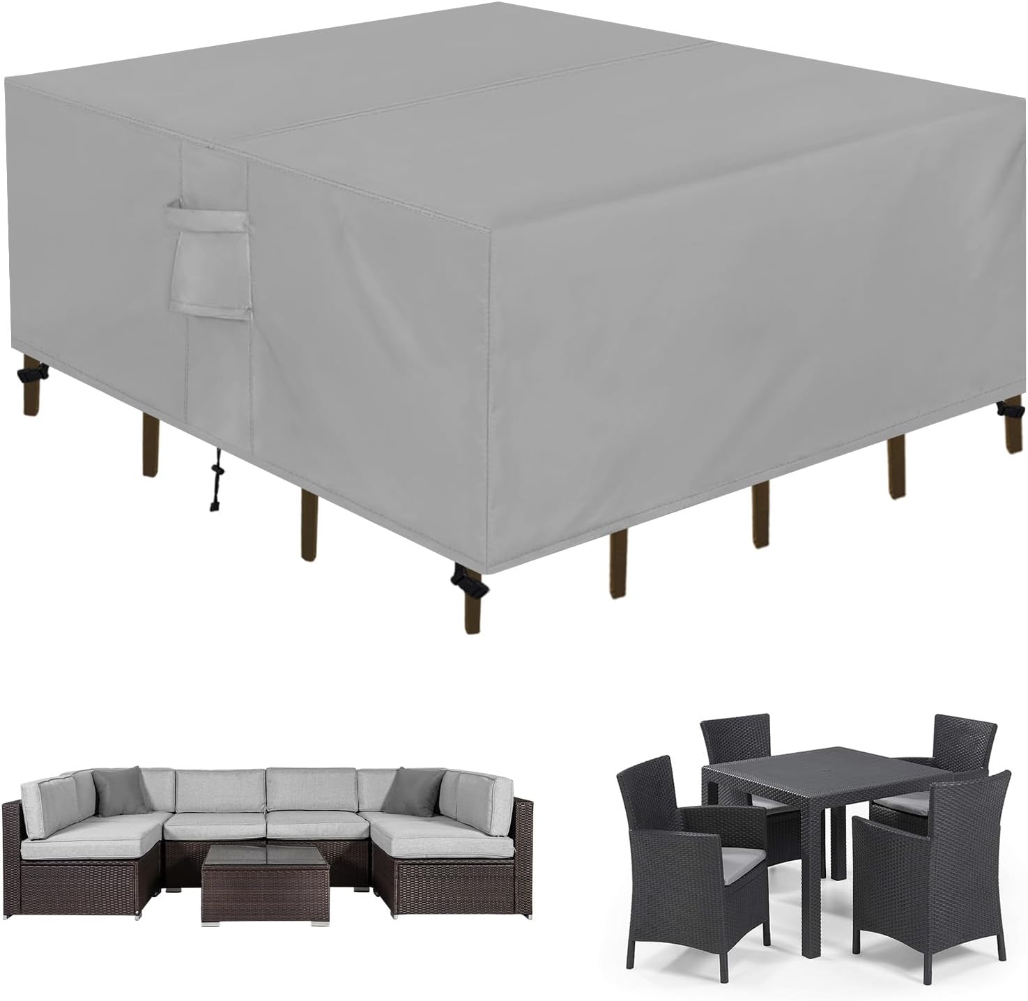 Easy-Going Square Patio Furniture Cover for Outdoor Protection