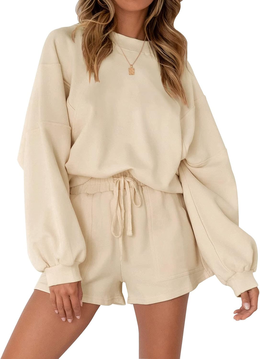 Oversized Batwing Sleeve Lounge Sets for Women by MEROKEETY