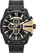 Diesel Mega Chief Stainless Steel Men's Watch - Bold 51mm Chronograph