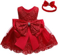 0-6T Baby Girl Party Dress Toddler Lace Embroidery Ruffles - Sweet 0-2