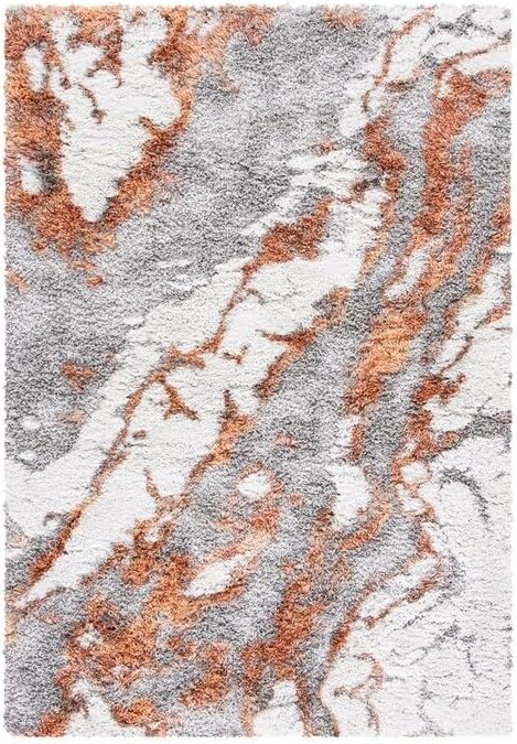 SAFAVIEH Horizon Shag Collection Area Rug - Modern Abstract Design