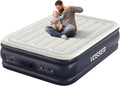 Air Mattress Full with Built in Pump - 18in Inflatable Full Airbed
