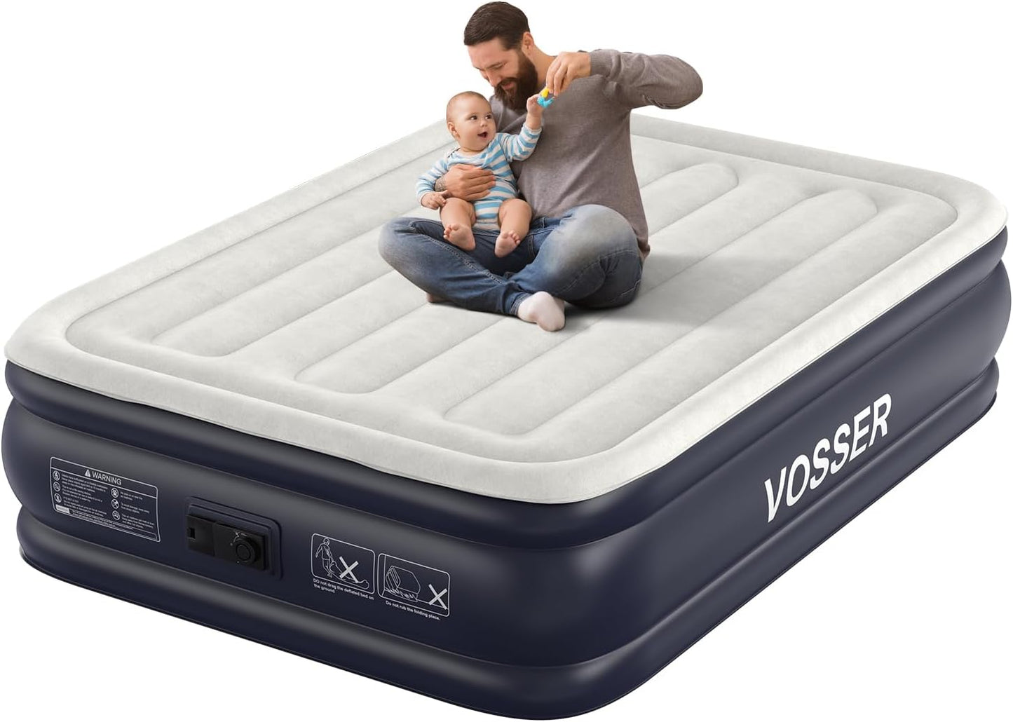 Air Mattress Full with Built-in Pump for Comfortable Sleep