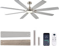 Ceiling Fan with Light and Remote/APP Control 72 in - Quiet DC Motor