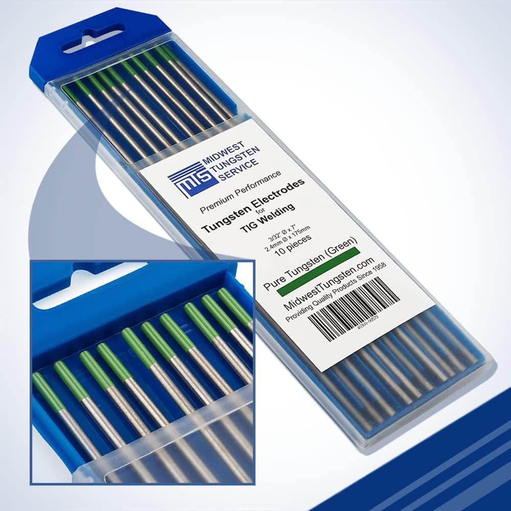 Midwest Tungsten Service TIG Welding Electrodes 10-Pack for Pros