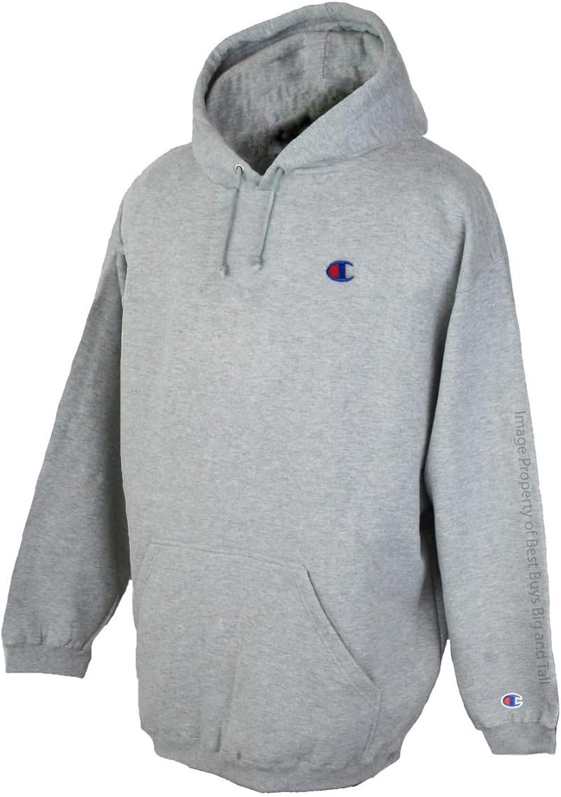 Champion Gray Fleece Hoodie 4XLT - Cozy Comfort!